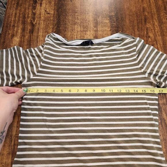 Tommy Hilfiger green striped blouse - Picture 5 of 7